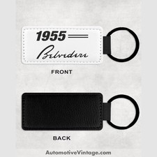 1955 55 Plymouth Belvedere Leather Car Keychain
