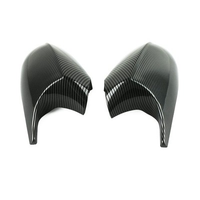 BMW E90 E92 E81 E82 Carbon Fiber Mirror Cover Caps Horn Style 2008-2011 Pair