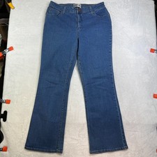 Levi Strauss Signature At Waist Bootcut Jeans Women's 16 Medium Blue Denim 32X31