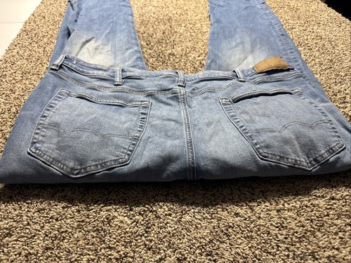 AE AMERICAN EAGLE ORIGINAL STRAIGHT 38X36 AIRFLEX MENS JEANS - Picture 2 of 4