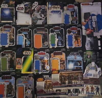 HUGE MODERN STAR WARS (160+ PC) FIGURE CARDBACKS LOT - VINTAGE COLLECTION & MORE