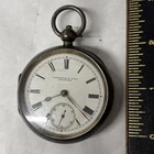 ANTIQUE STERLING SILVER POCKET WATCH WALTHAM FATTORINI & SONS NOT WORKING