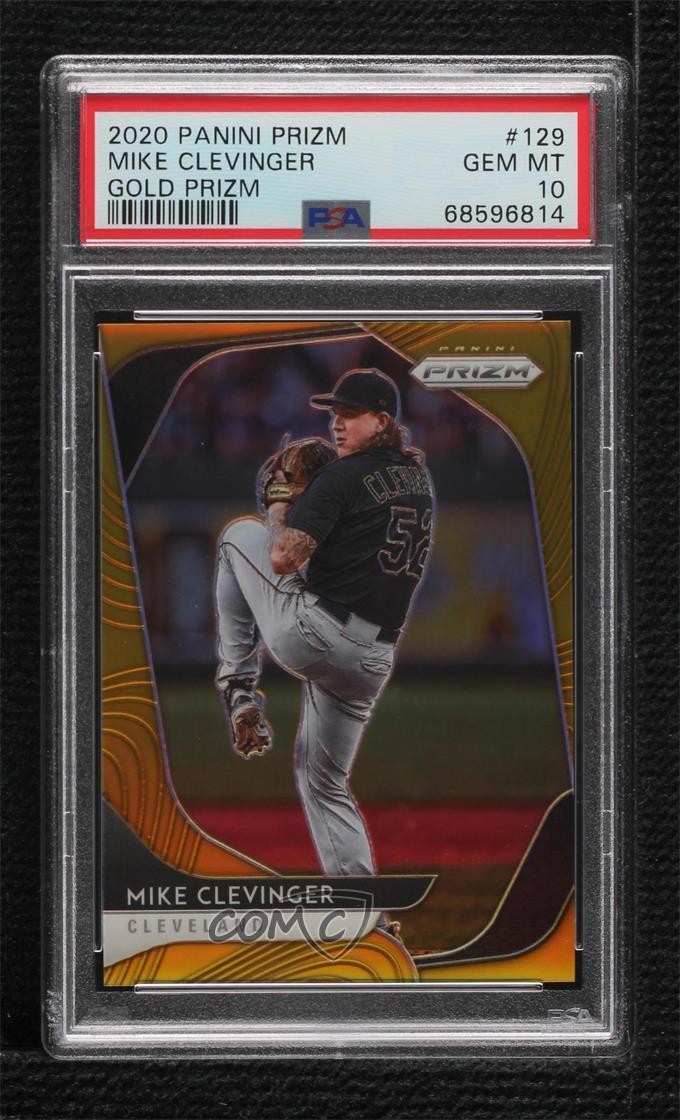 2020 Panini Prizm Tier II Gold Prizm 3/10 Mike Clevinger #129 PSA 10 GEM MT b8h