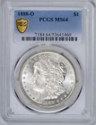 1888-O   MORGAN DOLLAR  PCGS MS64  *  New Orleans  Mint   *  #53641460