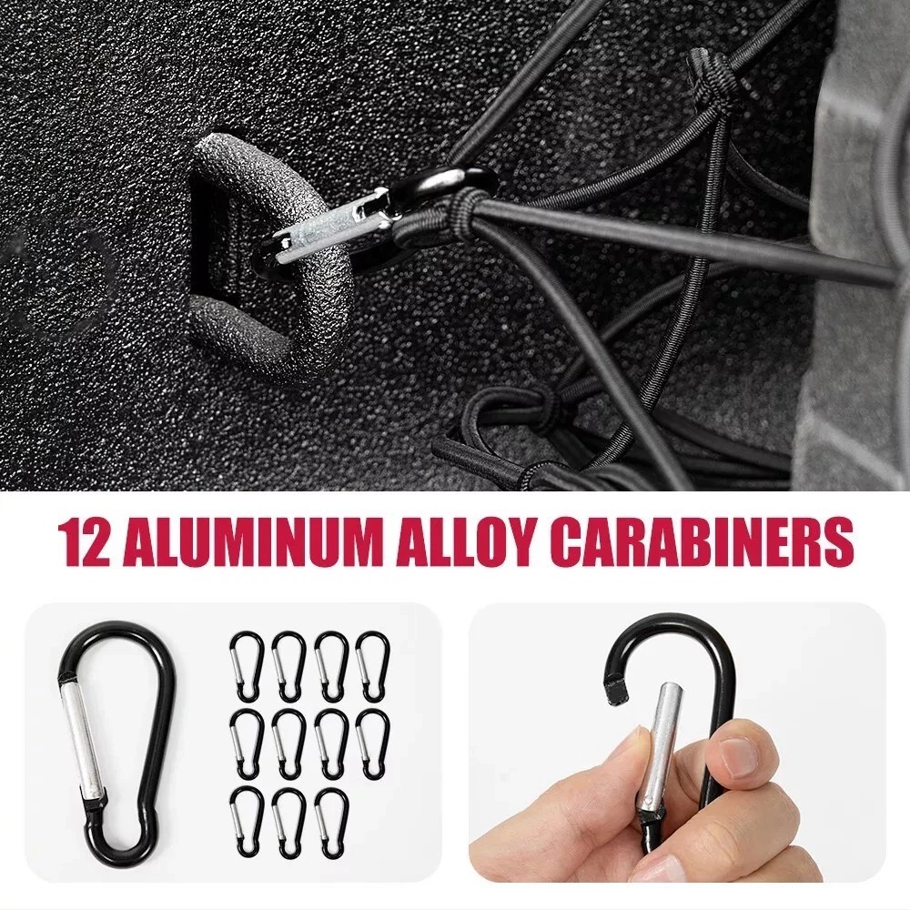 47"X70"Bungee Web Truck Bed Cargo Net Storage Organizer Mesh For Honda Ridgeline