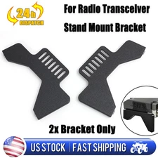 2 X For Ham CB Radio Universal Mobile Transceiver Stand Mount Side Brackets US