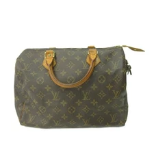 Louis Vuitton M41526 Monogram Speedy 30 Handbag PVC Coated Canvas Leather AA