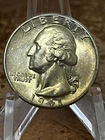1941-D  AU/ BU Uncirculated Washington Silver Quarter, TONE,Denver Mint # PJ 209