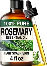 100 Pure Rosemary Essential Oil 4oz Hair Skin Aromatherapy Oil