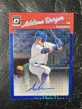ADDISON BARGER 2023 Donruss Optic Blue Prizm Mojo Auto 3/20 1990-AB