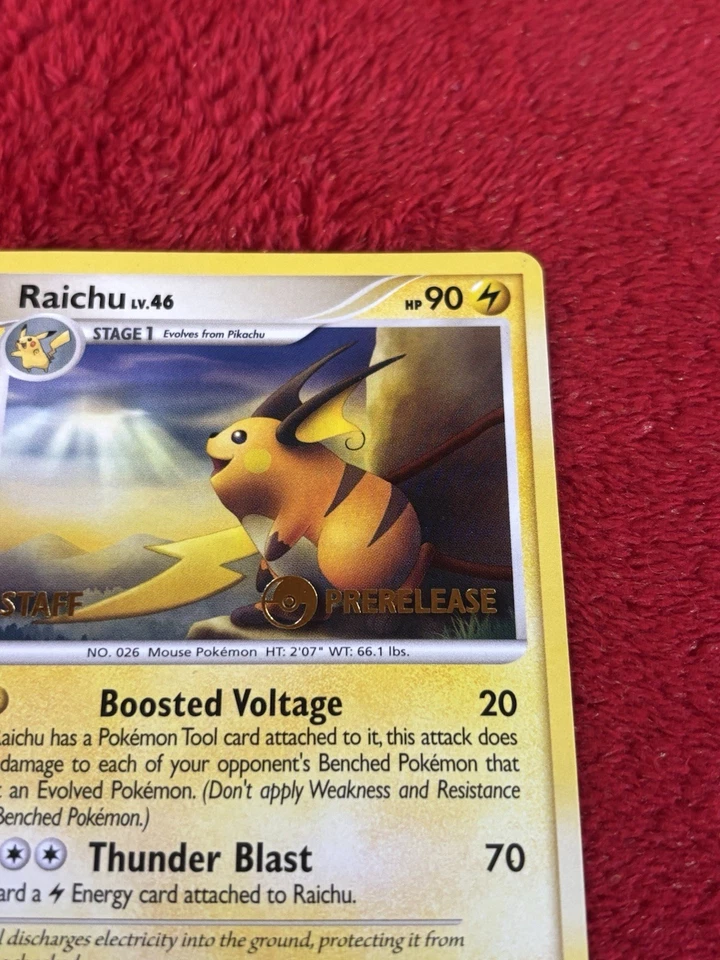 Raichu - (Prerelease) [Staff] 27/99 Nintendo Regular Pokemon Card Lp - Image 3 of 4