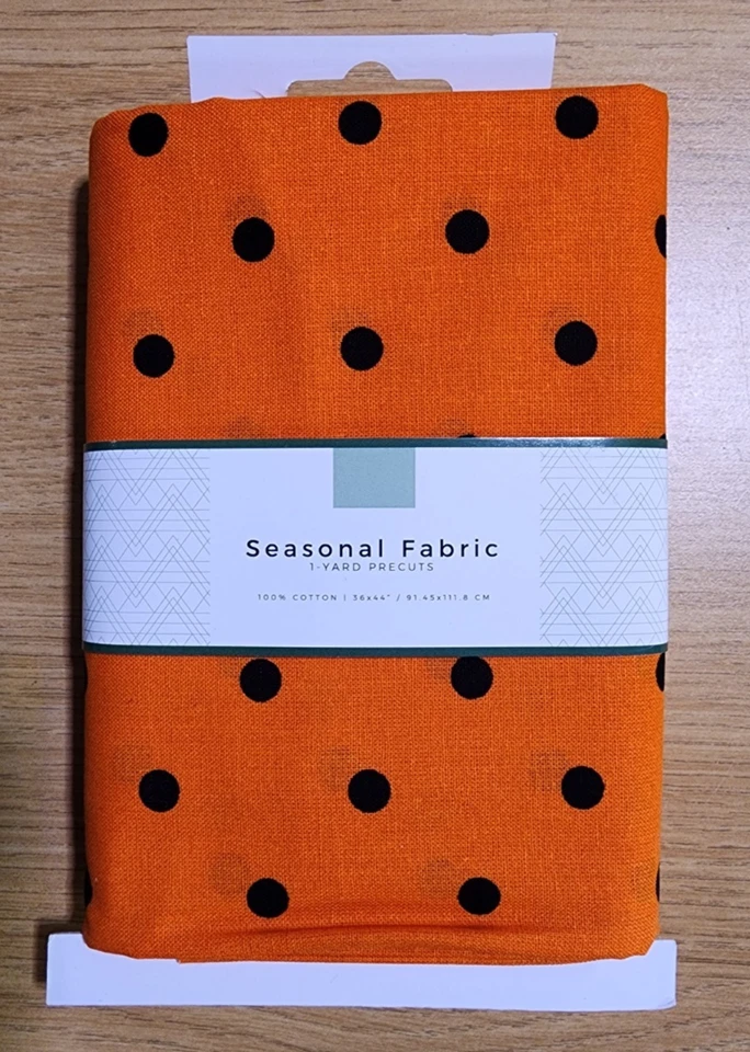 David Textiles Halloween Polka Dot Fabric – 1 Yard Cut (36"x44") 100% Cotton - Image 2 of 3