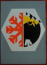 ENZO CUCCHI serigrafia 'senza titolo'  (ns. rif 20)