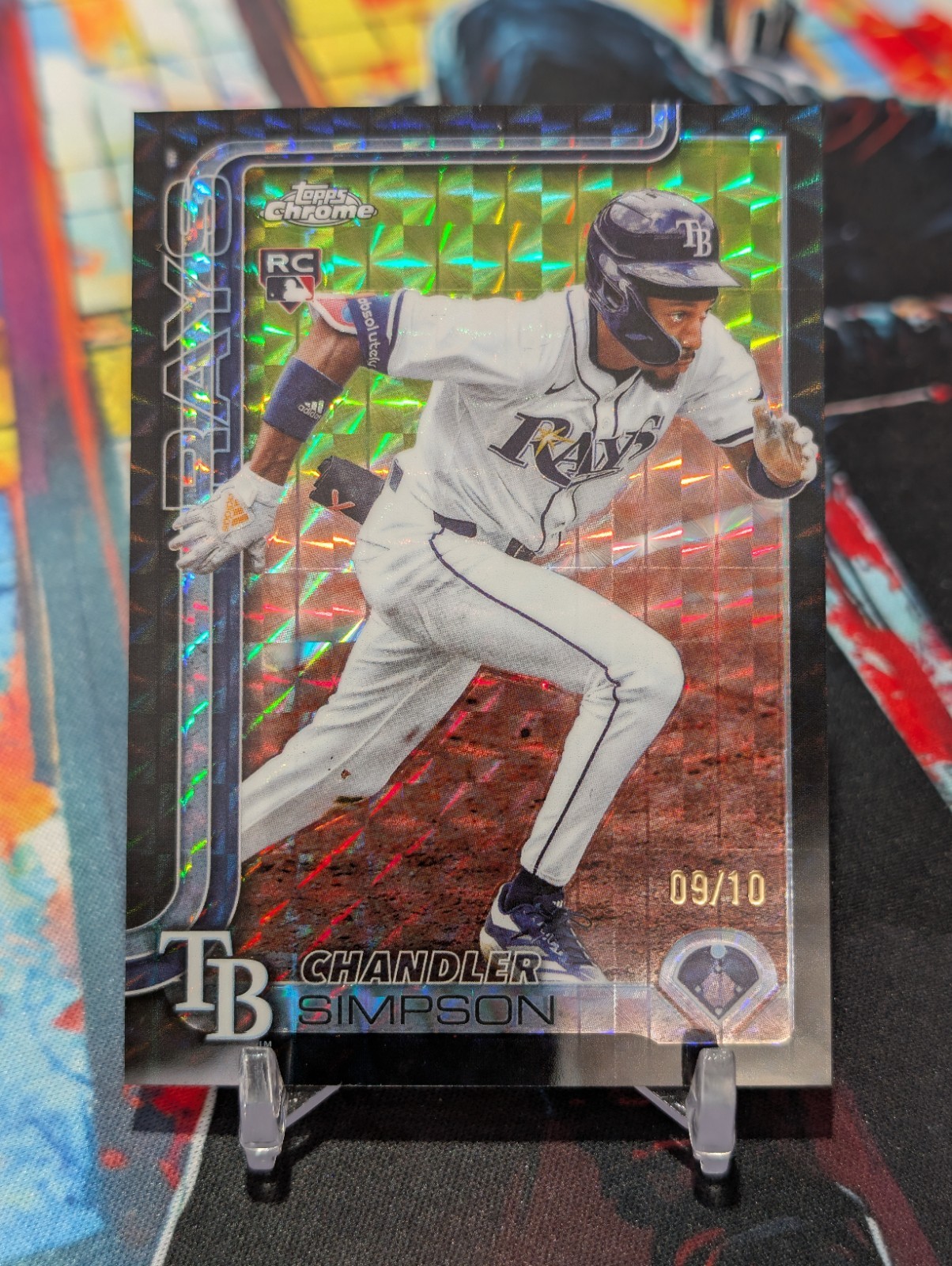 2025 Topps Chrome Update - Chandler Simpson #USC179 BLACK GEOMETRIC /10 RC SSP