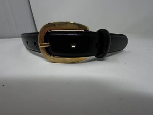 Liz Claiborne Belt Made In Italy Euro Metal Patented Serial Number Gold Color - Picture 1 of 14