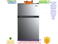 Arctic King 3.2 Cu ft Two Door Mini Fridge with Freezer– Ships from USA