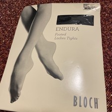 Bloch Endura Black Fishnet Footed Ladies Footed Tights Size M/L