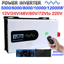 5000W/12000W Pure Sine Wave Inverter Solar Off Grid 12V 24V 48V 60V 72V to 220V