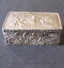 19th. Century Antique French Silver Cherub Box M.E. Mc Kay 2 13/16" Long 80G