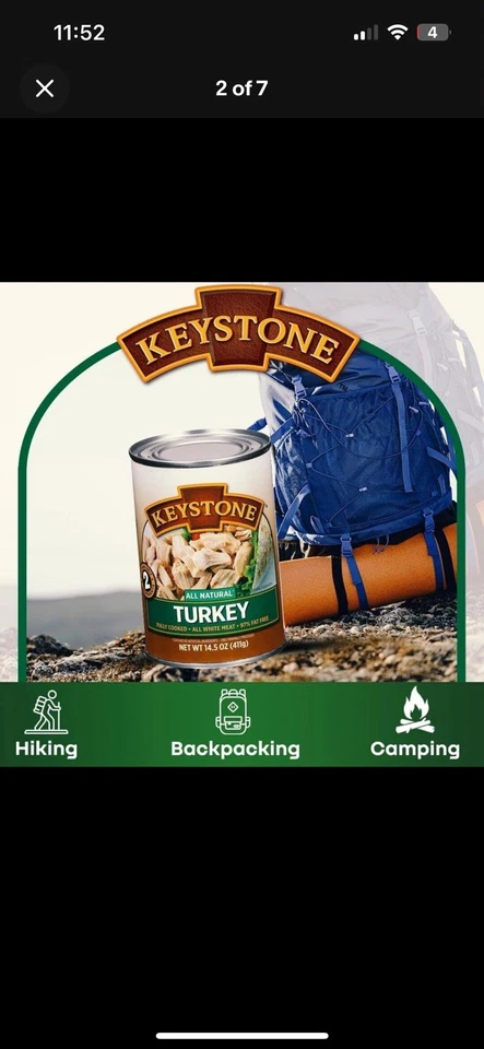 24 Cans- Keystone Variety Pack Meat 14oz Beef, Pork, G.Beef, Chicken, Turkey  - Image 2 of 4
