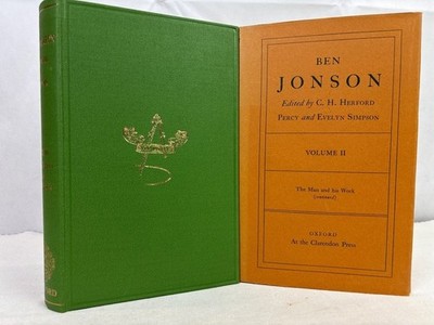 Ben Jonson: Volume II: The Man and his Work: The Second Volume. Jonson, Ben, C.H