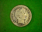 1912 D...Barber Dime... nice hole filler...203