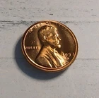1957-D BU **Error** *Broadstrike* Red Lincoln Wheat Cent ~ Free Shipping! #1