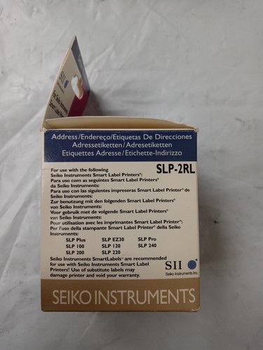 SEIKO Smartlabel SLP-2RL Address Labels, SKPSLP2RL, Rectangle, 25/32" Core, Dire - Picture 4 of 7