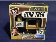 Tiny TV Classics Star Trek Collectible TV with Real Working Remote NEW SEALED