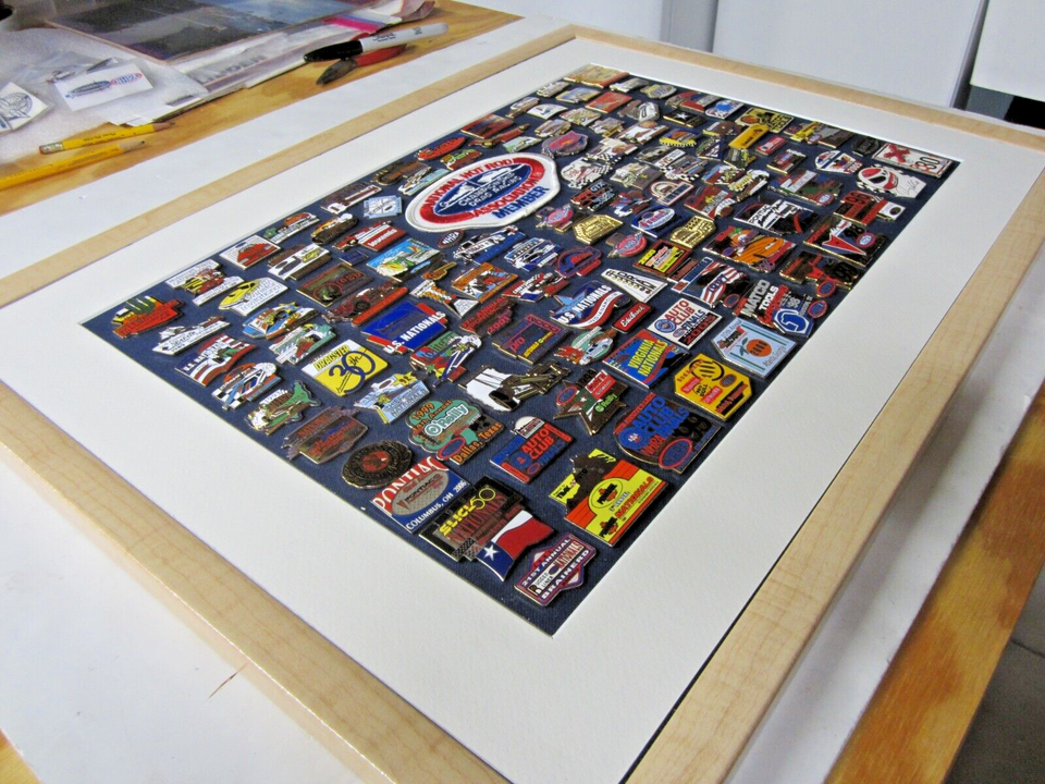NHRA Original 1980's thru 2000's Custom Made 114 Pins Drag Racing Framed Set. eBay