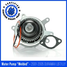 Water Pump Welded Sinister Diesel For 2001-2005 Duramax Lb7 Lly