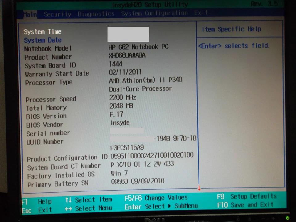HP G62-340US 15.6" AMD Athlon II DC 2.2GHz 2GB Wi-Fi WebCam DVD±RW XH066UA#ABA - Image 2 of 4