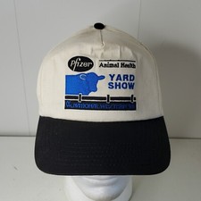 VTG 99 Pfizer Animal Health Yard National Western Show Snapback Hat Baseball Cap