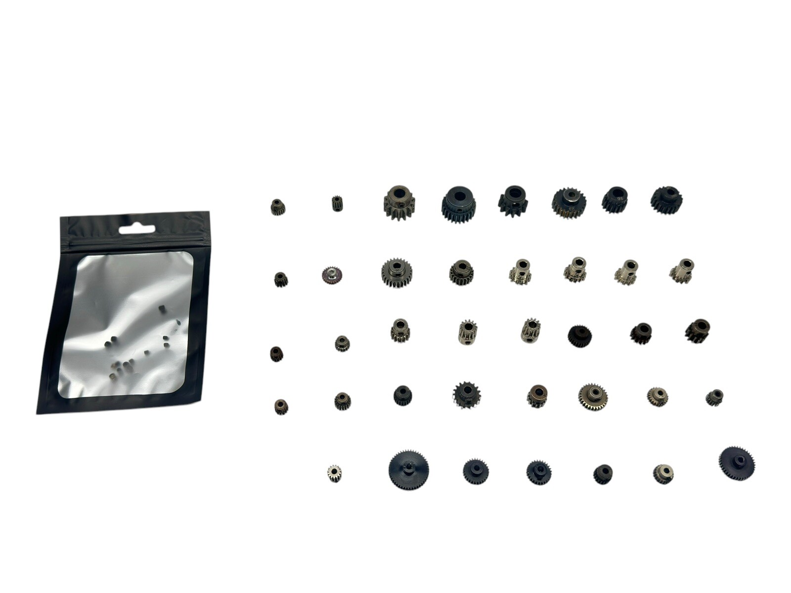 Lot Of 39 Pinion Gears (Various Sizes) For 1/10, 1/8, & 1/5 Scale Rc Part #14570