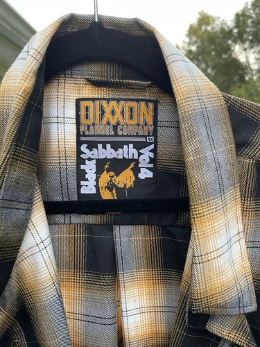 Dixxon Flannel Co Black Sabbath Vol 4 Long Sleeve 4XL Flannel Snap Up Shirt EC - Picture 2 of 4