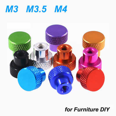 Knurled Thumb Nut Colourful M3 M4 With Steps Aluminum Alloy Hand Turn Nuts DIY