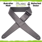 DSL 2.5" Black Leather Guitar Strap (Extra Long) with Slider - DCM25-BLACK-XL