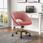 Office Foldable Writing Table Conference Computer Desk Chair Velvet Tub Seat New