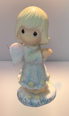 Precious Moments KEEP HIM ALWAYS IN YOUR HEART Figurine #114040 W/ Original Box