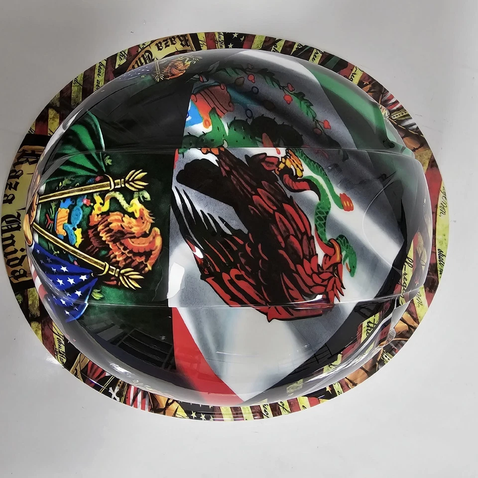 Sombrero duro ala completa personalizado hidro sumergido EN RAÍCES MEXICANAS RAZA UNIDA ORGULLO EE. UU. Foto 4 de 4