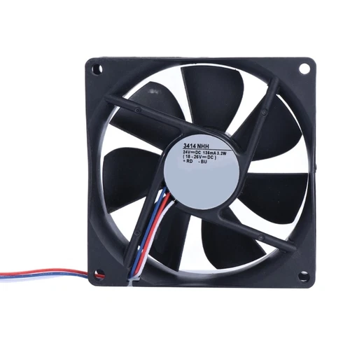 3414NHH Fan 9x9x2.5 24V 135mA 3.2W 3Pin 9cm Inverter Cooling Fan for Inverters