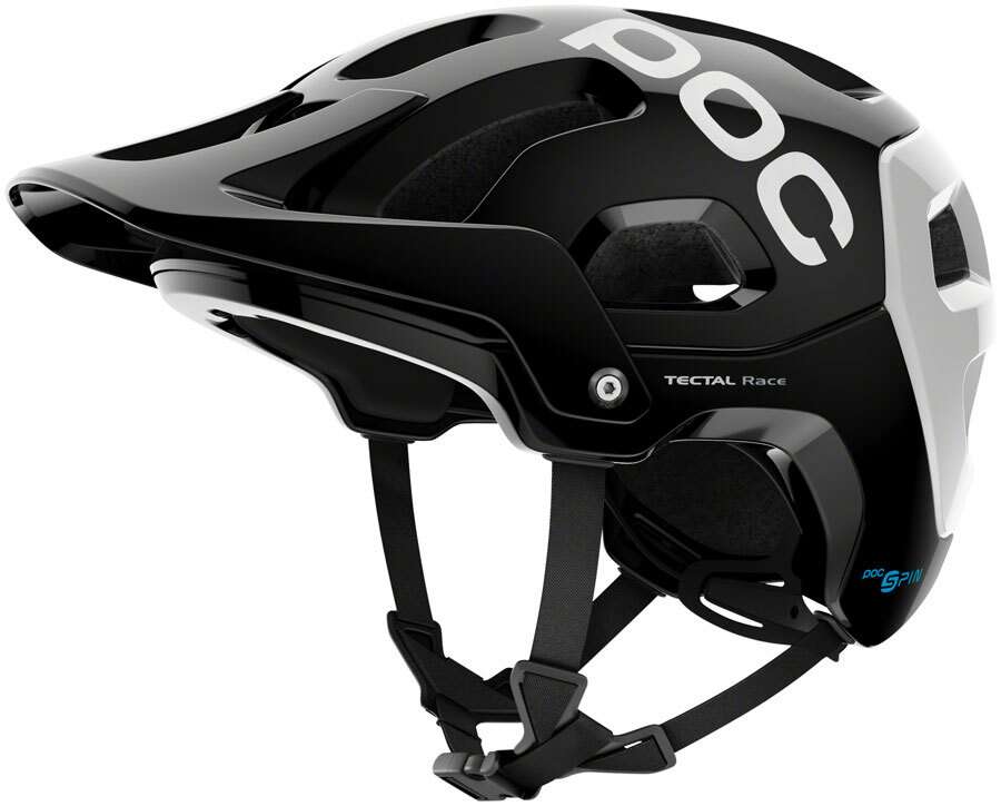 POC Tectal Race SPIN Helmet - Uranium Black/Hydrogen White, 