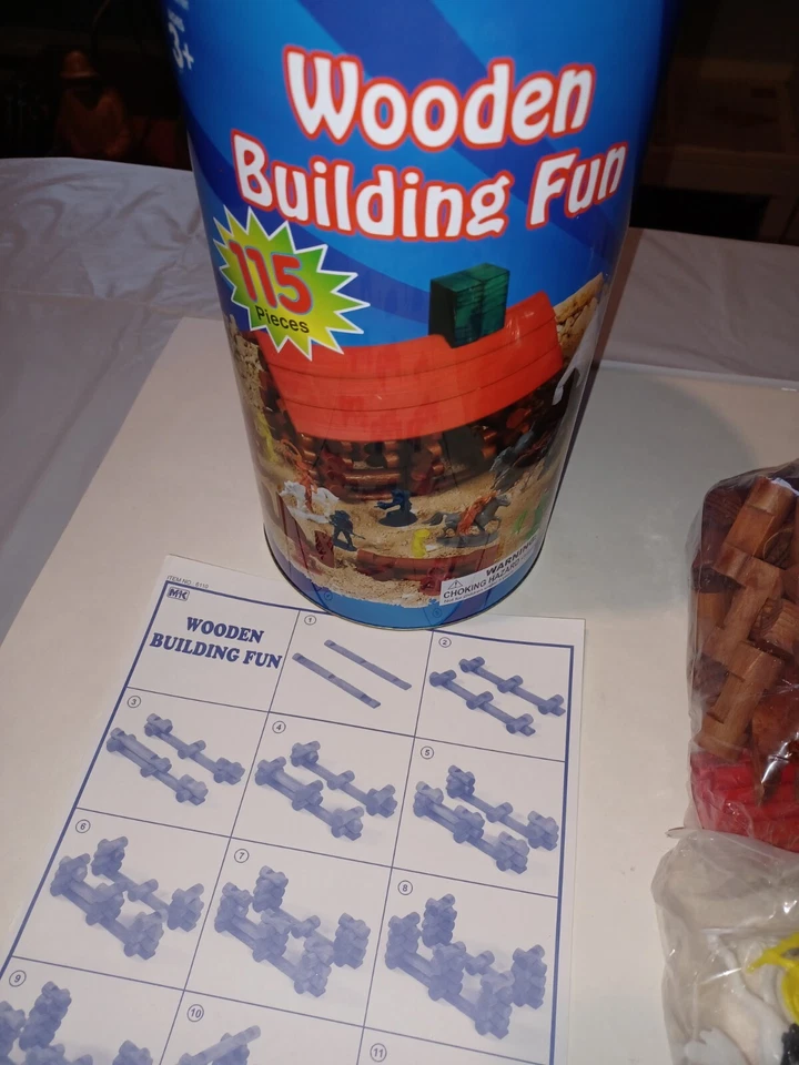 First Learning Company Vintage Lincoln Logs Cowboys Building Fun Set 115pcs New - Image 2 of 4