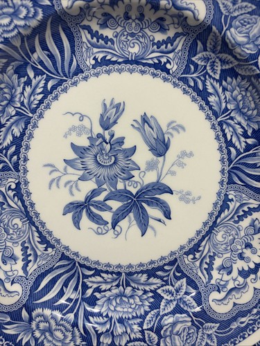 Spode Set of 6 Blue Room Collection 10.25" Dinner Plates Beautiful Blue & White - Picture 3 of 19
