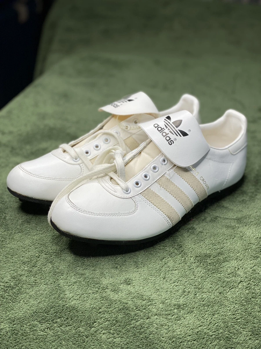 Vintage 80s NOS Adidas Triple Crown Baseball Soccer Shoes Cleats, Size 10.5  New