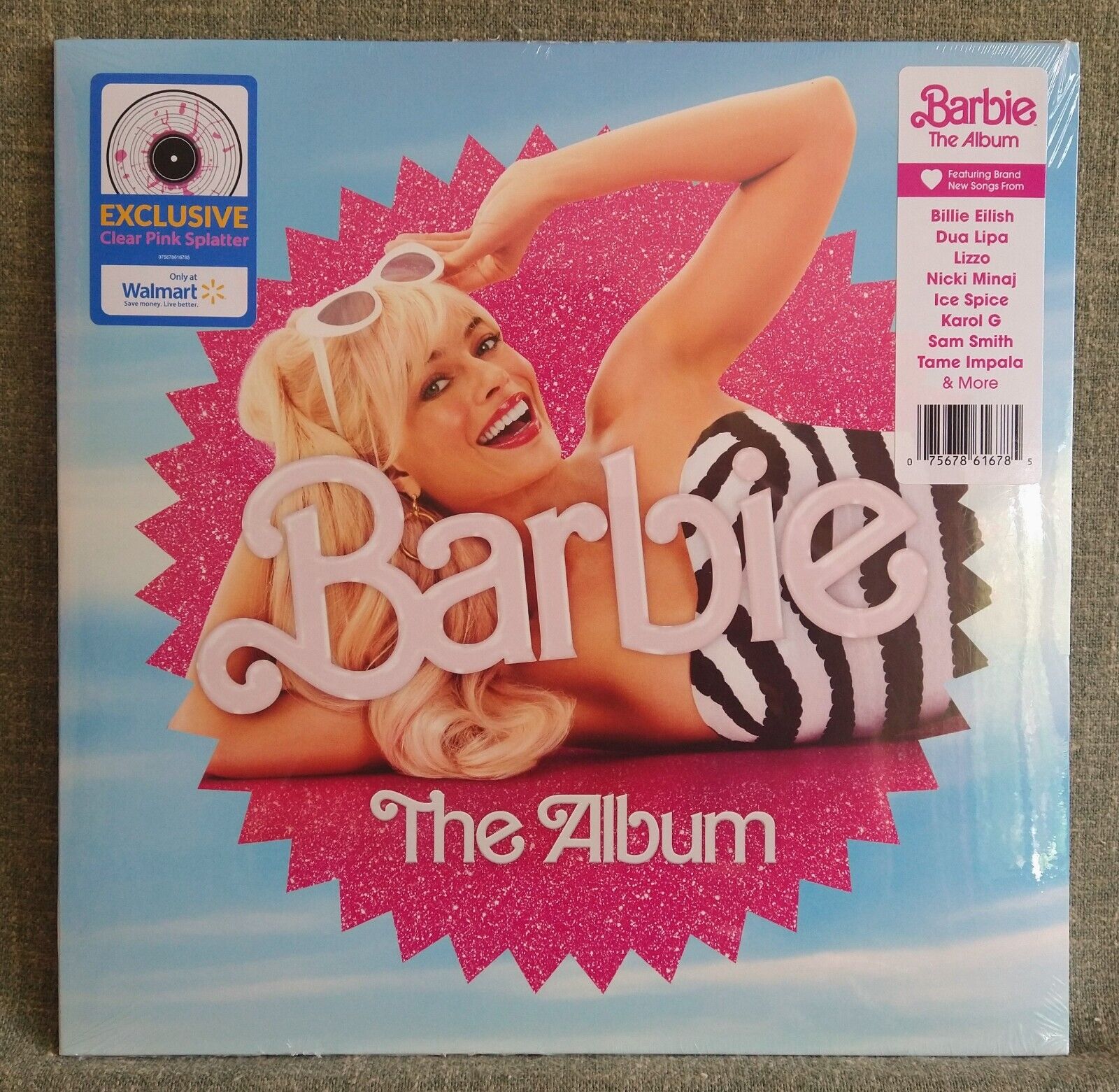 BARBIE ALBUM Vinyl LP Clear Pink Splatter Exclusive Soundtrack NEW! Sealed MINT!