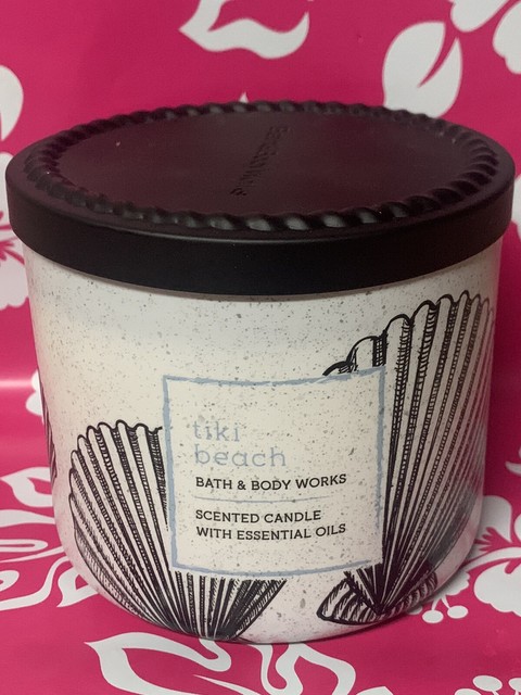 Bath And Body Works Tiki Beach Scented 3 Wick Candle 14 5 Oz For Sale Online Ebay