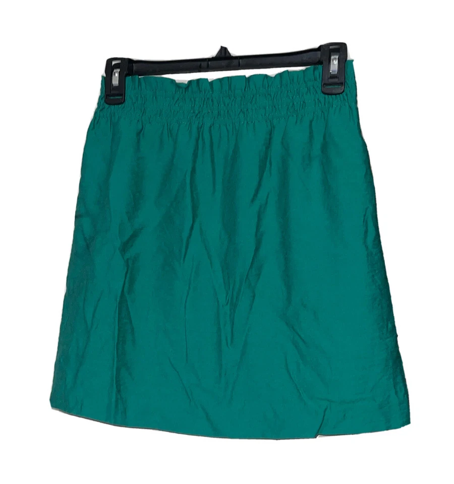 J. Falda Crew Crinkle City Talla 2 Bolsa de Papel Verde Cintura Elástica Foto 2 de 4