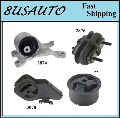 4PCS MOTOR & TRANS MOUNT FIT 1997-1999 Oldsmobile Cutlass 3.1L - Auto Trans.