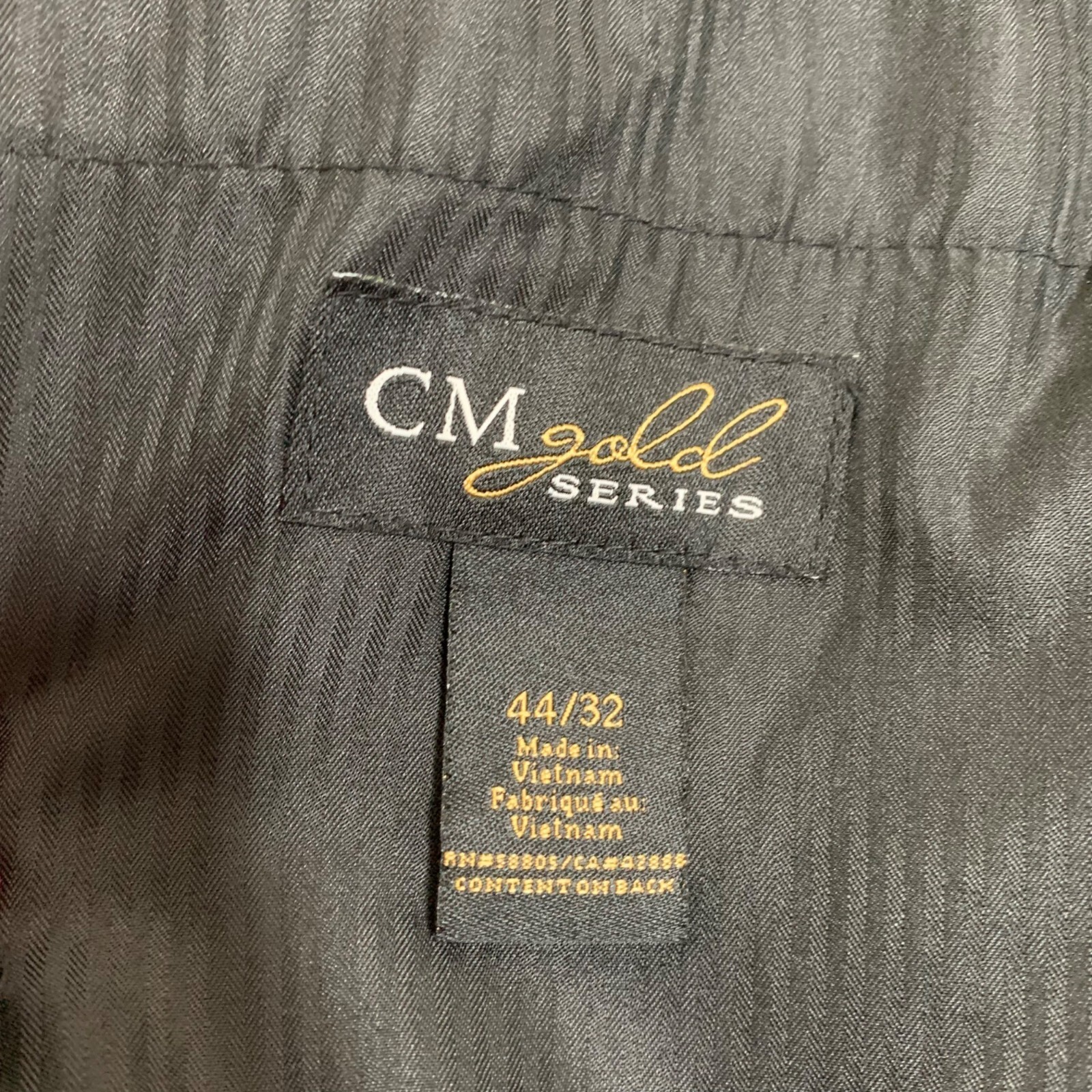 CM Gold Series Dress Pants Black Pleated Cuffed Wool Slacks Trousers Men Size 44 eBay